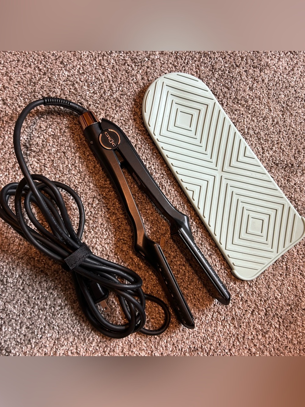 Croc Masters Infrared Black  Hair Straightener/Flat Iron- titanium plates